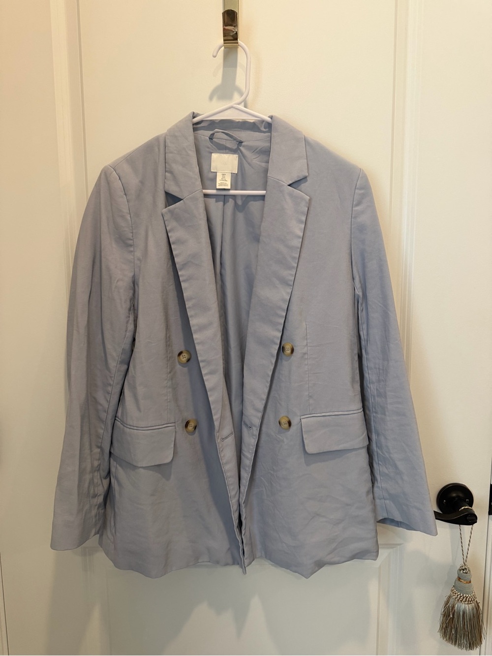 H&M • Light Blue Double-Breasted Women's Blazer